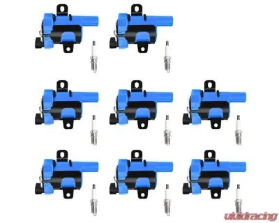 Aceon Set of 8 Black Performance Ignition Coil + Spark Plug Chevrolet | GMC 4.8L | 5.3L | 6.0L 1999-2007 - 7805-1213-B2