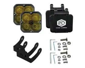 Vivid Lumen FNG SAE 3 Inch 20W Driving Light Pods Amber DOT/SAE Pair