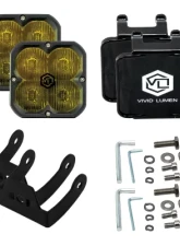 Vivid Lumen FNG SAE 3 Inch 20W Driving Light Pods Amber DOT/SAE Pair                                     - 10120 - Image 9