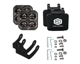 Vivid Lumen FNG SAE 3 Inch 20W Fog Light Pods White DOT/SAE Pair