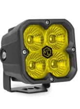 Vivid Lumen FNG Intense 3 Inch 20W Flood Light Pod Amber Single                                     - 10320 - Image 2