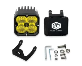 Vivid Lumen FNG Intense 3 Inch 20W Flood Light Pod Amber Single