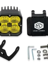 Vivid Lumen FNG Intense 3 Inch 20W Flood Light Pod Amber Single                                     - 10320 - Image 8