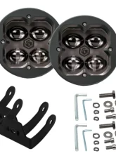 Vivid Lumen FNG SAE 3 Inch 20W Fog Light Pods With Round DOT/SAE Pair                                     - 11210 - Image 10