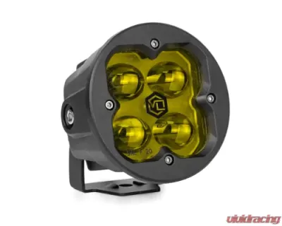 Vivid Lumen FNG SAE 3 Inch 20W Fog Light Pods With Round Amber DOT/SAE Pair - 11220