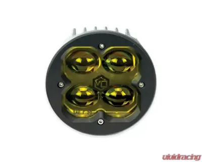 Vivid Lumen FNG SAE 3 Inch 20W Fog Light Pods With Round Amber DOT/SAE Pair - 11220