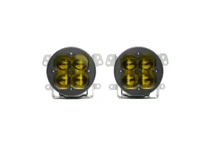 Vivid Lumen FNG SAE Fog Light Kit Jeep JK Amber 2007-2018