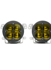 Vivid Lumen FNG SAE Fog Light Kit Jeep JK Amber 2007-2018                                     - 11301 - Image 9