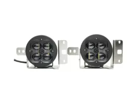 Vivid Lumen FNG SAE Fog Light Kit Jeep JL White Plastic Bumper Sport 2018+