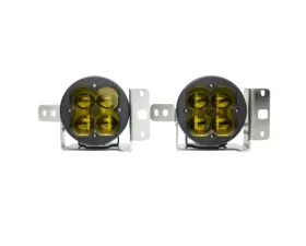 Vivid Lumen FNG SAE Fog Light Kit Jeep JL Amber Plastic Bumper Sport 2018+
