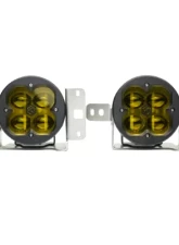 Vivid Lumen FNG SAE Fog Light Kit Jeep JL Amber Plastic Bumper Sport 2018+                                     - 11303 - Image 6
