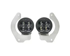 Vivid Lumen FNG SAE Fog Light Kit Jeep JL White Steel Bumper 2018+