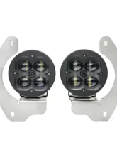 Vivid Lumen FNG SAE Fog Light Kit Jeep JL White Steel Bumper 2018+                                     - 11304 - Image 4
