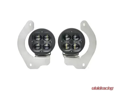 Vivid Lumen FNG SAE Fog Light Kit Jeep JL White Steel Bumper 2018+ - 11304