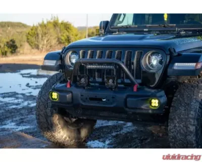 Vivid Lumen FNG SAE Fog Light Kit Jeep JL Amber Steel Bumper 2018+ - 11305