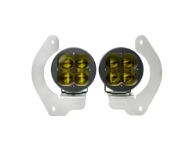 Vivid Lumen FNG SAE Fog Light Kit Jeep JL Amber Steel Bumper 2018+