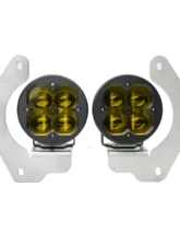 Vivid Lumen FNG SAE Fog Light Kit Jeep JL Amber Steel Bumper 2018+                                     - 11305 - Image 6