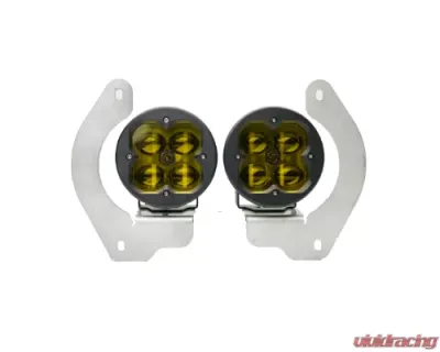 Vivid Lumen FNG SAE Fog Light Kit Jeep JL Amber Steel Bumper 2018+ - 11305