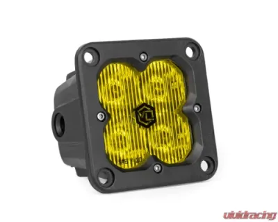 Vivid Lumen FNG SAE 3 Inch 20W Driving Light Pods With Flush Mount Amber DOT/SAE Pair - 12120