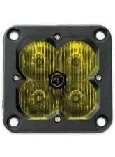 Vivid Lumen FNG SAE 3 Inch 20W Driving Light Pods With Flush Mount Amber DOT/SAE Pair                                     - 12120 - Image 3