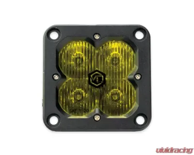 Vivid Lumen FNG SAE 3 Inch 20W Driving Light Pods With Flush Mount Amber DOT/SAE Pair - 12120