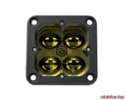 Vivid Lumen FNG SAE 3 Inch 20W Fog Light Pods With Flush Mount Amber DOT/SAE Pair - 12220