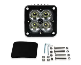 Vivid Lumen FNG Intense 3 Inch 20W White Flood Light Pods With Flush Mount Single