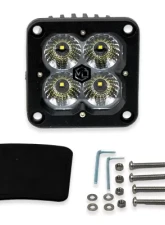 Vivid Lumen FNG Intense 3 Inch 20W White Flood Light Pods With Flush Mount Single                                     - 12310 - Image 6