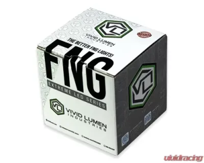 Vivid Lumen FNG Intense 3 Inch 20W White Flood Light Pods With Flush Mount Single - 12310