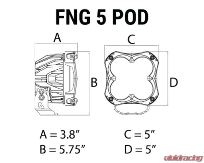 Vivid Lumen FNG 5 Intense Single Led Hyper Spot - 14301