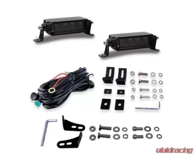 Vivid Lumen Super B Series 6 Inch Driving-Fog-Amber Strobe Light Bar DOT/SAE 2 Bars With Harness - 15103