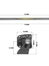 Vivid Lumen Wired Series 20 Inch Single Row Amber Combo Light Bar                                     - 16220 - Image 17