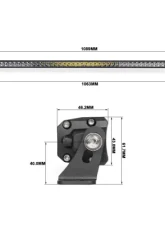 Vivid Lumen Wired Series 40 Inch Single Row Amber Combo Light Bar                                     - 16240 - Image 8