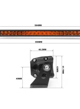 Vivid Lumen Wired Series 50 Inch Single Row Amber Combo Light Bar                                     - 16250 - Image 11
