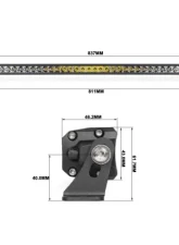Vivid Lumen Wired Series 50 Inch Single Row Amber Combo Light Bar                                     - 16250 - Image 15