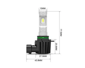 Vivid Lumen 9012 Velocity Plus LED Headlight Bulbs Single
