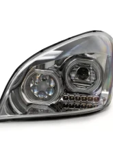 Vivid Lumen Brilliant Series Freightliner Cascadia Led Headlight Chrome Driver 2008-2017                                     - FL01-D - Image 3