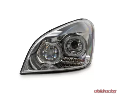 Vivid Lumen Brilliant Series Freightliner Cascadia Led Headlight Chrome Driver 2008-2017 - FL01-D