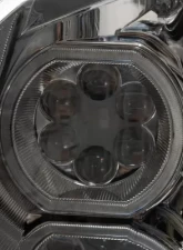 Vivid Lumen Brilliant Series Freightliner Cascadia Led Headlight Chrome Driver 2008-2017                                     - FL01-D - Image 2
