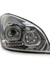 Vivid Lumen Brilliant Series Freightliner Cascadia Led Headlight Chrome Passenger 2008-2017                                     - FL01-P - Image 3