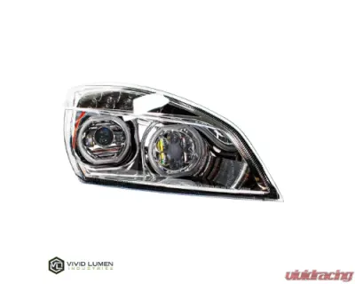 Vivid Lumen Brilliant Series Freightliner Cascadia Led Headlight Chrome Passenger 2018-Current - FL02-P