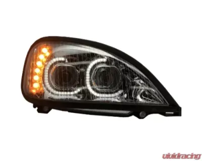 Vivid Lumen Brilliant Series Freightliner Columbia Led Headlight Chrome Driver 2001-2018 - FREG01