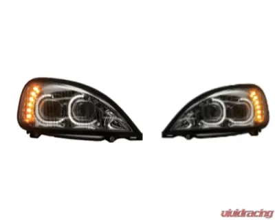 Vivid Lumen Brilliant Series Freightliner Columbia Led Headlight Chrome Driver 2001-2018 - FREG01