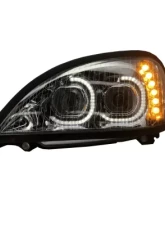 Vivid Lumen Brilliant Series Freightliner Columbia Led Headlight Chrome Driver 2001-2018                                     - FREG01 - Image 2