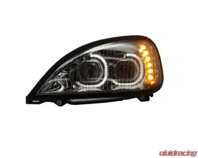 Vivid Lumen Brilliant Series Freightliner Columbia Led Headlight Chrome Driver 2001-2018 - FREG01
