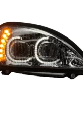 Vivid Lumen Brilliant Series Freightliner Columbia Led Headlight Chrome Passenger 2001-2018                                     - FREG02 - Image 4