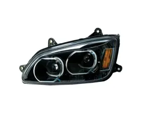 Vivid Lumen Brilliant Series Kenworth T660 Led Headlight Black Driver 2008-2017