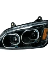 Vivid Lumen Brilliant Series Kenworth T660 Led Headlight Black Driver 2008-2017                                     - KENW01 - Image 7