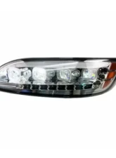 Vivid Lumen Brilliant Series Peterbilt Led 386 387 330 335 382 384 Driver 2005-2021 Chrome                                     - PETE03-C - Image 2