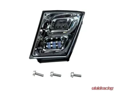 Vivid Lumen Brilliant Series Volvo VNL Led Fog Light Chrome Driver 2004-2018 - VL03-D-C